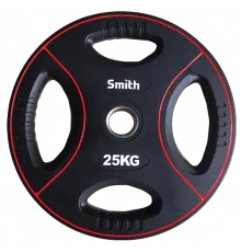 Диск полиуретановый 25кг. Smith Сила PUWP12