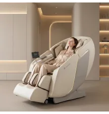 Массажное кресло Meridien Валенсия (Цвет: бежевый + белый)