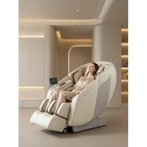 Массажное кресло Meridien Валенсия (Цвет: бежевый + белый)