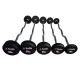 Набор обрезиненных фиксированных штанг Smith Сила DB145-BC 10-30кг с изогнутой ручкой