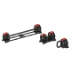 Гантель регулируемая 24кг + штанга + гиря, HYFIT, набор 3в1, D7080