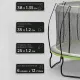 Батут каркасный 420см (14фут), SCHOLLE, JUMPER, с защитной сеткой и лестницей, зеленый