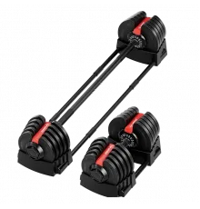 Гантель регулируемая 40кг + штанга, HYFIT, набор 2в1, D7060