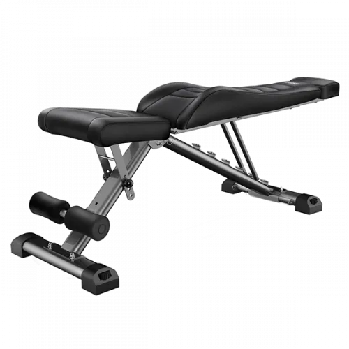 Скамья силовая, универсальная HYFIT, складная, черная D008