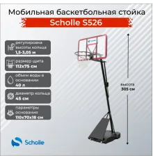 Баскетбольный стенд Scholle S526customized
