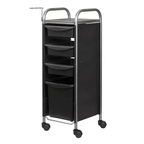 Тележка парикмахерская М-02 box, черный