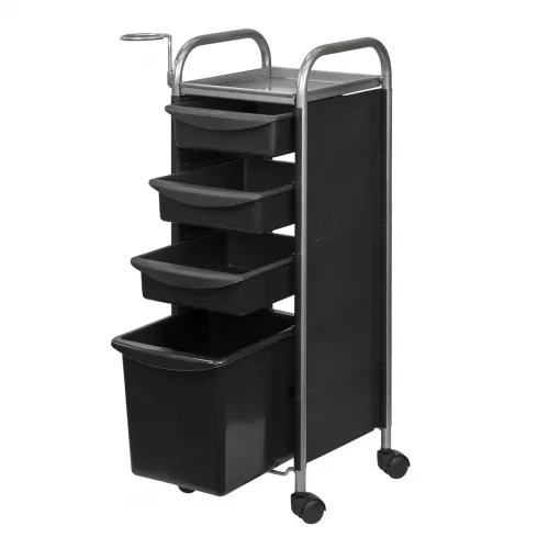 Тележка парикмахерская М-02 box, черный