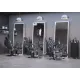 Мужское кресло барбер МД-9118, каркас тонированный хром