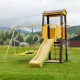 Детский спортивный комплекс для дачи ROMANA Избушка (New (белый,красный,желтый))