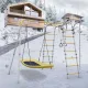 Детский спортивный комплекс для дачи ROMANA Веселая лужайка - 2 (желтый/серый) (без качелей)