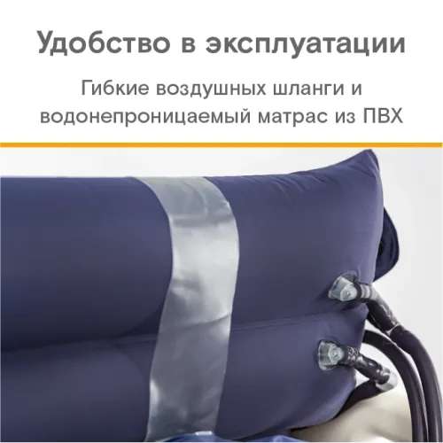 Противопролежневая система с алюминиевым компрессором, вентиляцией и функцией статик MET АИР ПРО -1000 23451