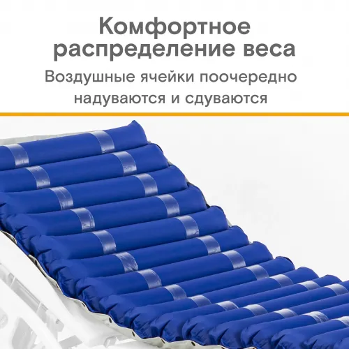 Противопролежневая система с алюминиевым компрессором, вентиляцией и функцией статик MET АИР Т-100 (AIR T-100) 19599