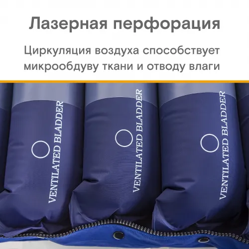 Противопролежневая система с алюминиевым компрессором, вентиляцией и функцией статик MET АИР ПРО-900 22823