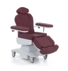 Кресло для диализа и химиотерапии бордового цвета MET BK-100 18915