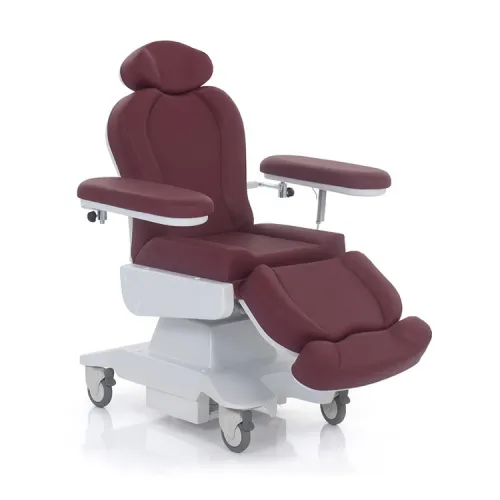 Кресло для диализа и химиотерапии бордового цвета MET BK-100 18915