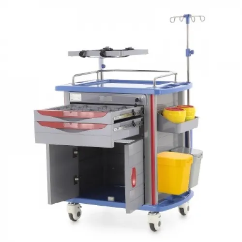 Тележка медицинская Med-Mos ЕТ850-02 ТМ-021АН-00 серый