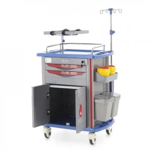 Тележка медицинская Med-Mos ЕТ750-02 ТМ-002АН-00 серый