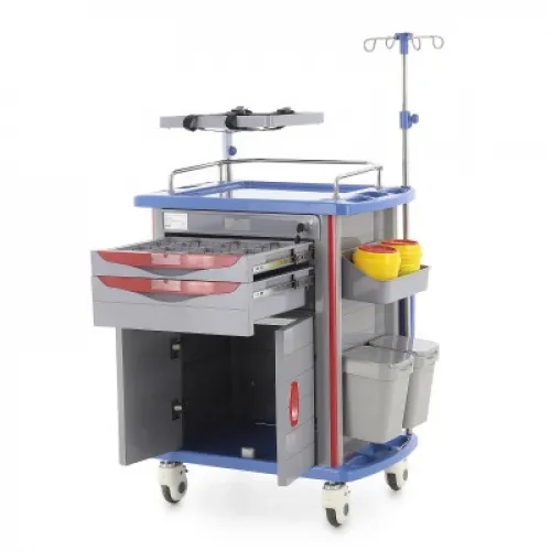 Тележка медицинская Med-Mos ЕТ750-02 ТМ-002АН-00 серый